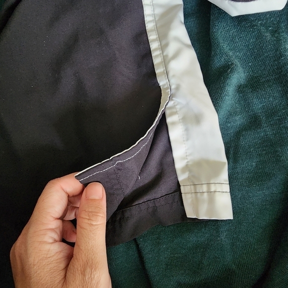 Nike Black White Cropped Pants Women's Small S (4-6) Pockets Inner Drawstring - Picture 5 of 10